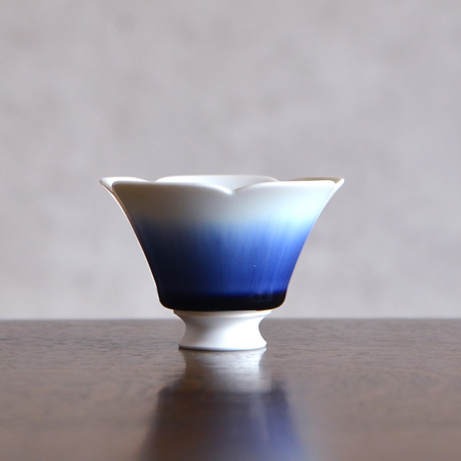 流彩磁ぐい呑 作家「永草陽平」