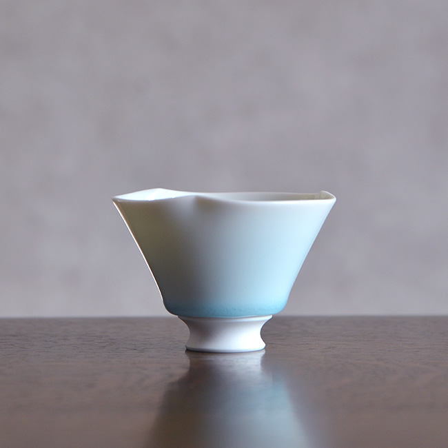 青白磁ぐい呑 作家「永草陽平」