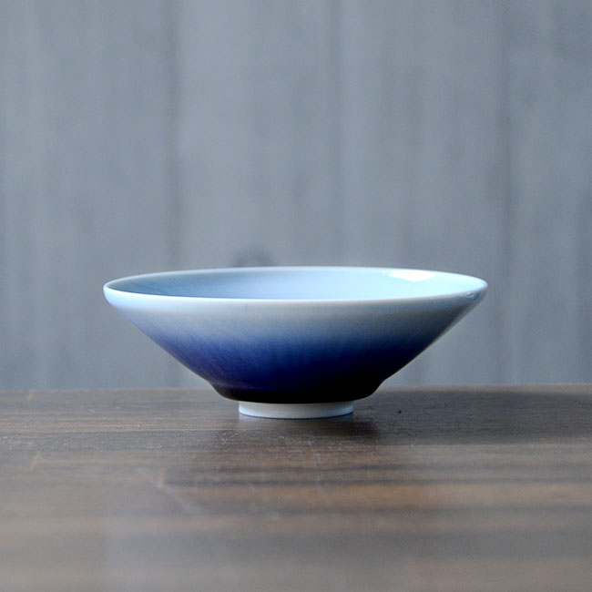 流彩磁鉢4寸（YN-016） 作家「永草陽平」
