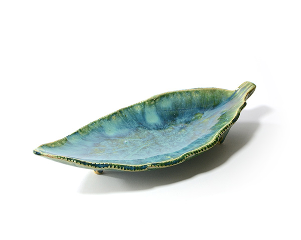 骨董☆織部皿  作家物 骨董・織部葵葉型小皿6客セット | Milo Antiques & Vintage