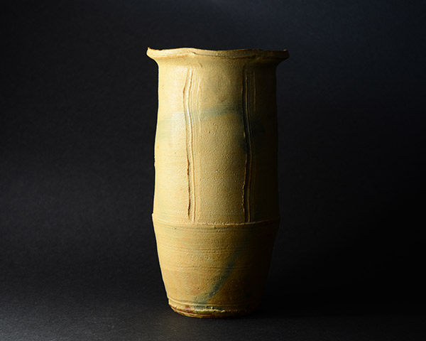 柚子手黄瀬戸 抹茶 茶碗 （木箱付） 作家「瀬津義雄」