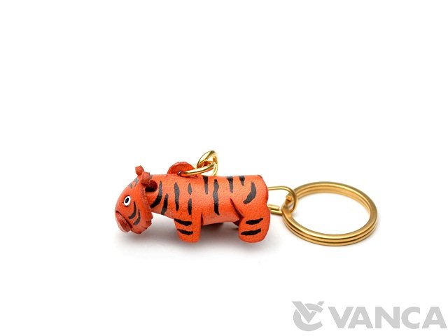 VANCA　本革レザーキーホルダー　干支　寅