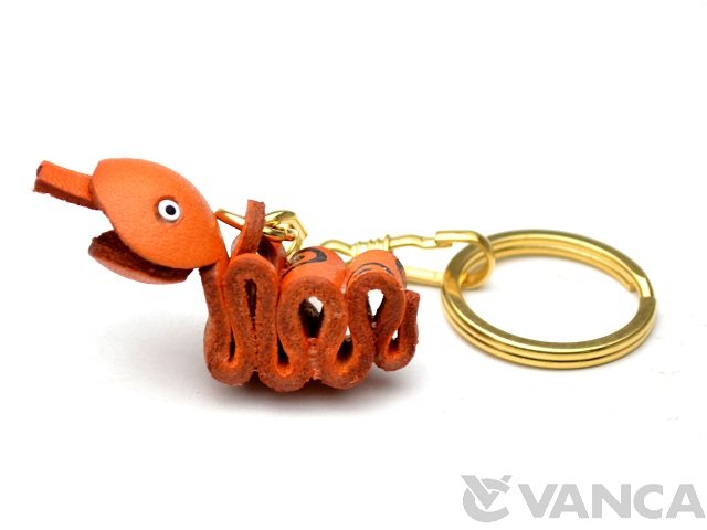 VANCA　本革レザーキーホルダー　干支　巳