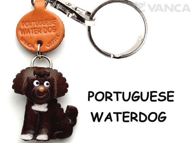 VANCA本革レザー犬キーホルダー　ﾎﾟﾙﾄｶﾞﾙｳｫｰﾀｰﾄﾞｯｸﾞ