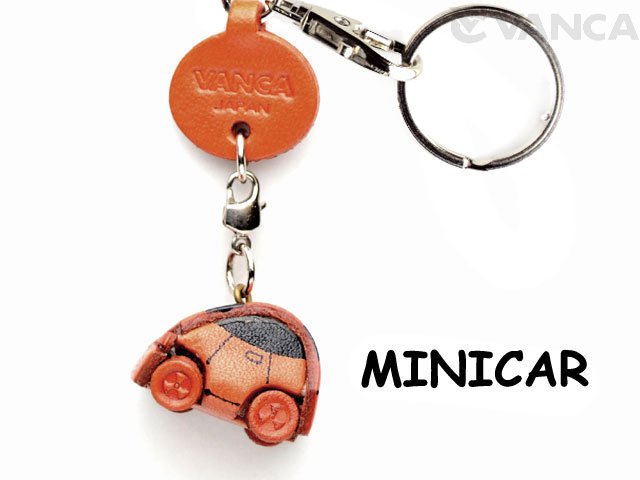 VANCA本革レザーグッズキーホルダー　ミニカー