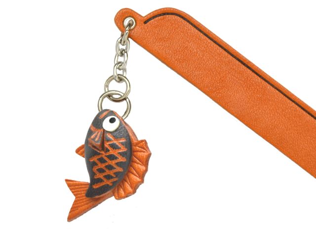 たい　VANCA　本革チャームブックマーカー
