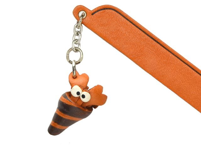 やどかり　VANCA　本革チャームブックマーカー