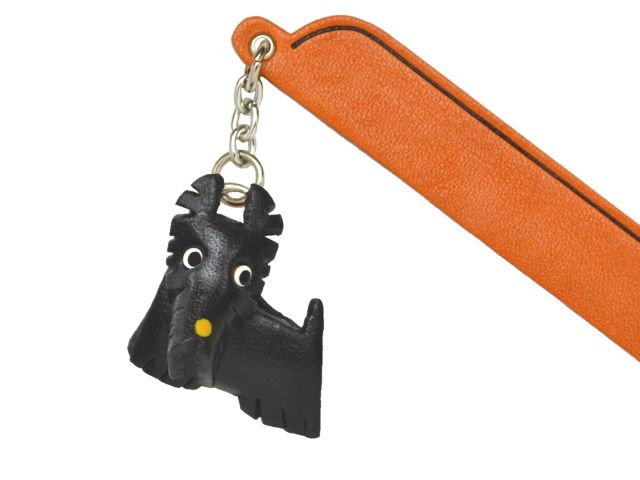 スコッチテリア　VANCA　本革チャームブックマーカー