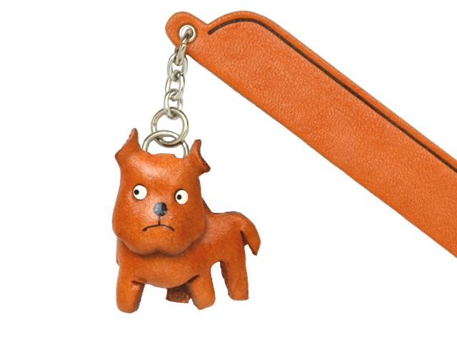 ピットブルテリア　VANCA　本革チャームブックマーカー