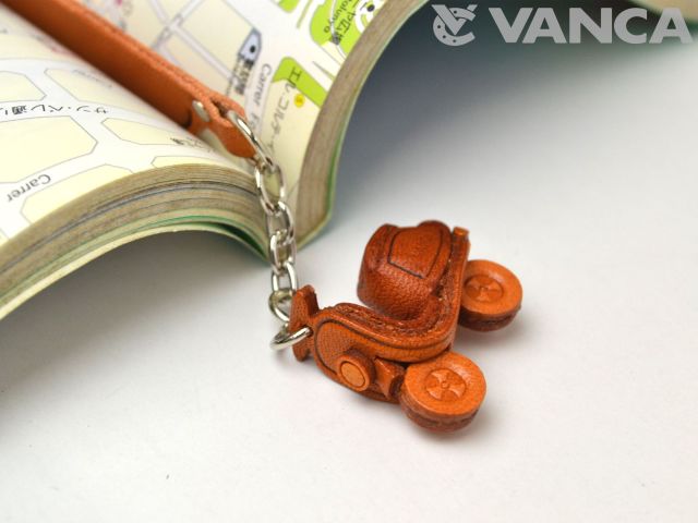スクーター　VANCA　本革チャームブックマーカー