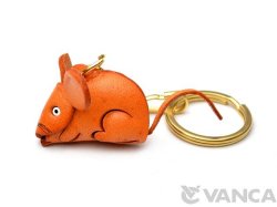VANCA　本革レザーキーホルダー　干支　子