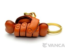 VANCA　本革レザーキーホルダー手と骨
