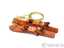 VANCA　本革レザーキーホルダースキー