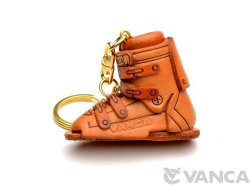 VANCA　本革レザーキーホルダースキー靴
