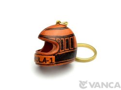 VANCA　本革レザーキーホルダー レーサーヘルメット