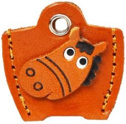 本革キーカバー馬
