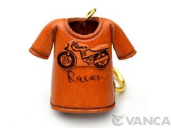VANCA　本革レザーTシャツキーホルダー　レーサーバイク
