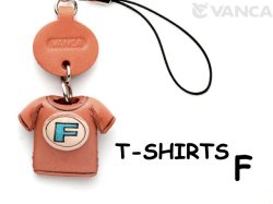 本革レザーTシャツ携帯ストラップ青　F