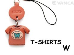 本革レザーTシャツ携帯ストラップ青　W