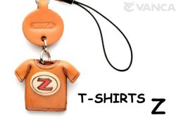 本革レザーTシャツ携帯ストラップ赤　Z