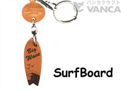 サーフボード　ＶＡＮＣＡ　本革レザーグッズ　携帯ストラップ
