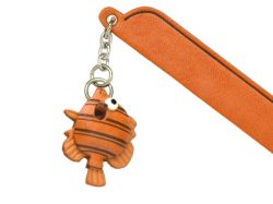 熱帯魚　VANCA　本革チャームブックマーカー