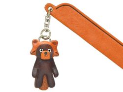 レッサーパンダ　VANCA　本革チャームブックマーカー