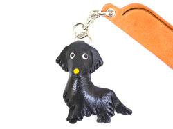 フラットコーテッド　VANCA　本革チャームブックマーカー