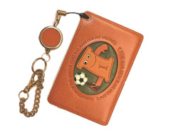 サッカー I　アルファベット 定期入れ/パスケース/カード入れ 革/レザー メール便送料無料 日本製【VANCA/バンカクラフト革物語】