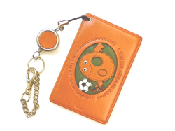 VANCA　サッカーイニシャル　本革パスケース