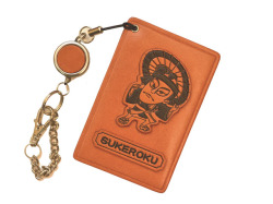 すけろく/助六/侍/歌舞伎 定期入れ/パスケース/カード入れ 革/レザー メール便送料無料 日本製【VANCA/バンカクラフト革物語】