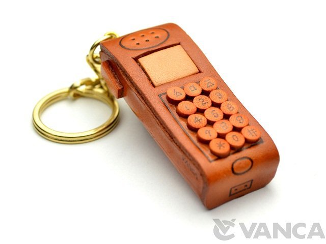 携帯電話 キーホルダー 革 レザー 日本製 Vanca バンカクラフト革物語