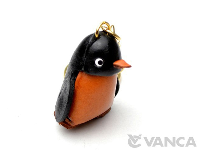 ペンギン キーホルダー 革/レザー 日本製【VANCA/バンカクラフト革物語】