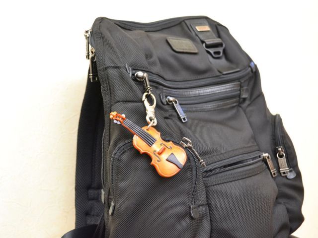 ヴァイオリン/楽器 バッグチャーム/アクセサリー 革/レザー メール便 