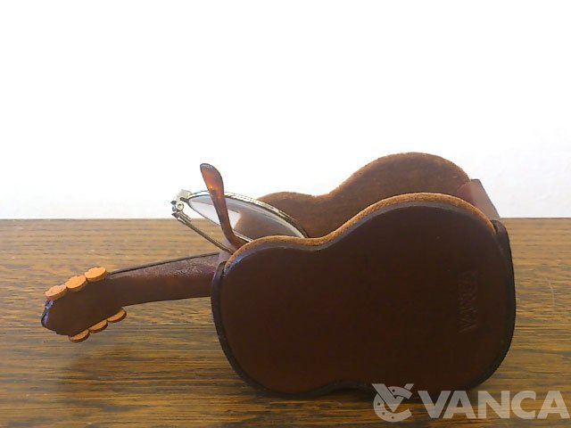 ギター 本革製メガネスタンド【送料無料】-ユニークな革製品 VANCAショップ ギター 本革製メガネスタンド【送料無料】-ユニークな革製品 VANCAショップ