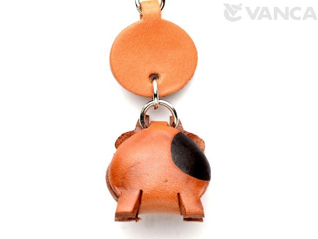 うし 携帯ストラップ 名入れ無料 バンカクラフト レザー本革 革製品のvanca
