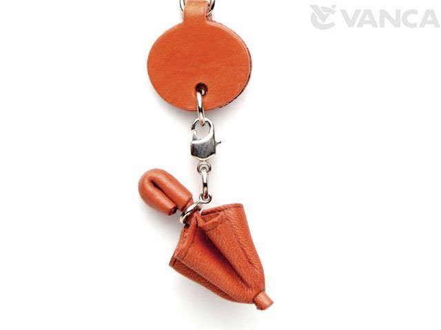 傘 キーホルダー:レザー本革-ユニークな革製品ならVANCAショップ