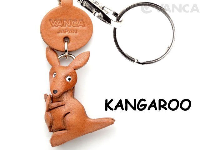 カンガルー キーホルダー:レザー本革 -VANCA（バンカクラフト）通販