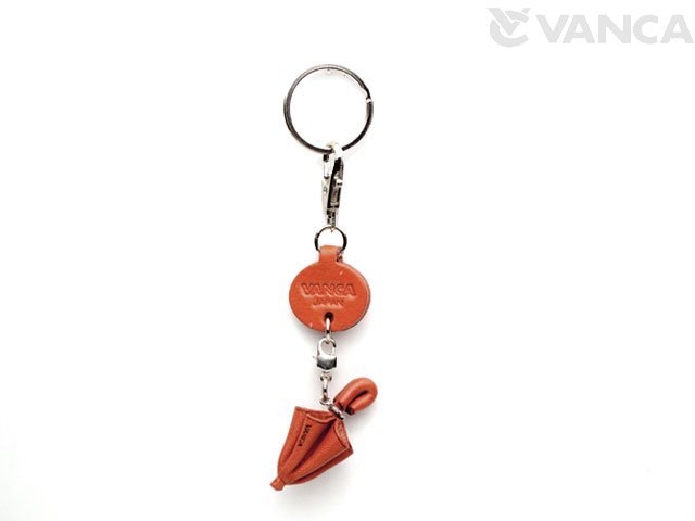 傘 キーホルダー:レザー本革-ユニークな革製品ならVANCAショップ