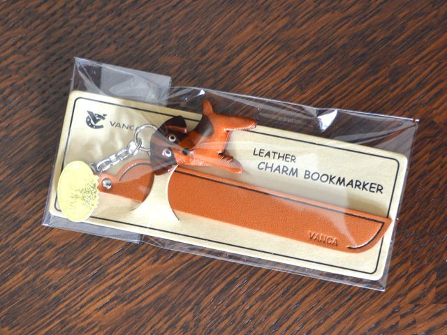 オーストラリアンシェパード本革製チャームブックマーカー