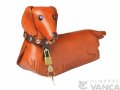 ダックス貯金箱　VANCA　本革レザー