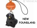 ＶＡＮＣＡ本革犬携帯ストラップ　ニューフファンドランド