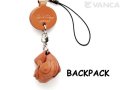 VANCA本革レザーグッズ携帯ストラップ　リュックサック