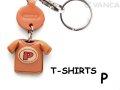 VANCA本革レザーＴシャツ赤キーホルダー　P