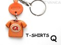 VANCA本革レザーＴシャツ赤キーホルダー　Q