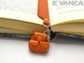 リュックサック　VANCA　本革チャームブックマーカー