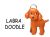 ラブラドゥードル　VANCA　本革チャームブックマーカー