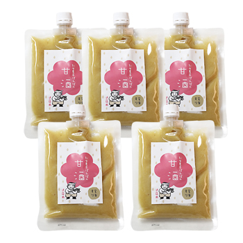 お米農家ばんばがつくった「あまざけ」玄米すり５セット