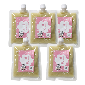 お米農家ばんばがつくった「あまざけ」白米つぶ５セット