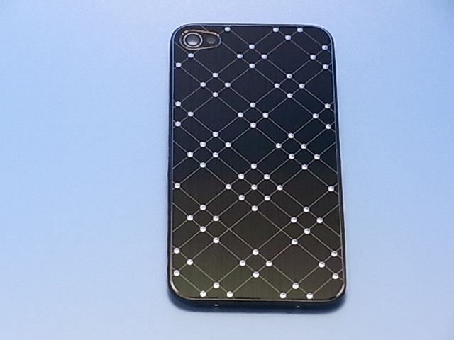 ★送料無料★　iPhone 4S 専用　メタルバックパネル( metal black) ブラック